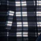 Men's Casual Tartan Sherpa Jacket Grey/White Check - Heritage Of Scotland - GREY/WHITE CHECK