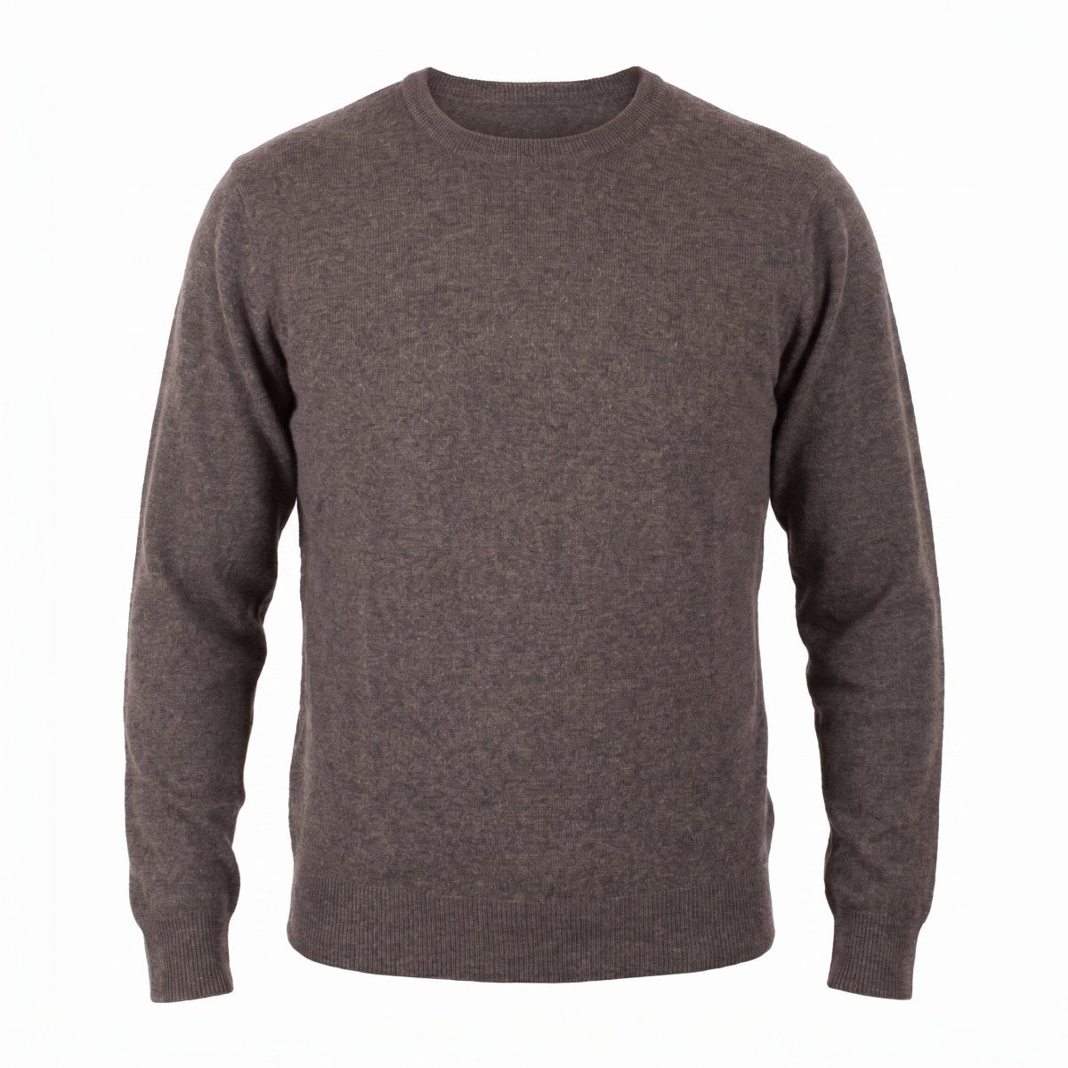 Men's Dunedin Cashmere 100% Cashmere Crew Neck Jumper - Ptarmigan - Heritage Of Scotland - XS