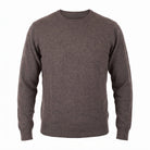 Men's Dunedin Cashmere 100% Cashmere Crew Neck Jumper - Ptarmigan - Heritage Of Scotland - XS