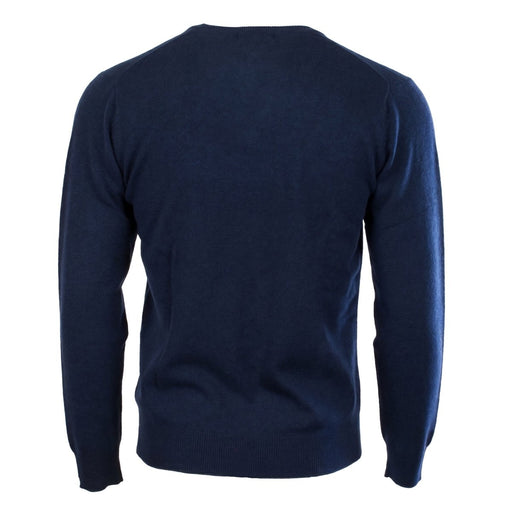 Men's Dunedin Cashmere 100% Cashmere Crew Neck Sweater - Cosmos - Heritage Of Scotland - COSMOS