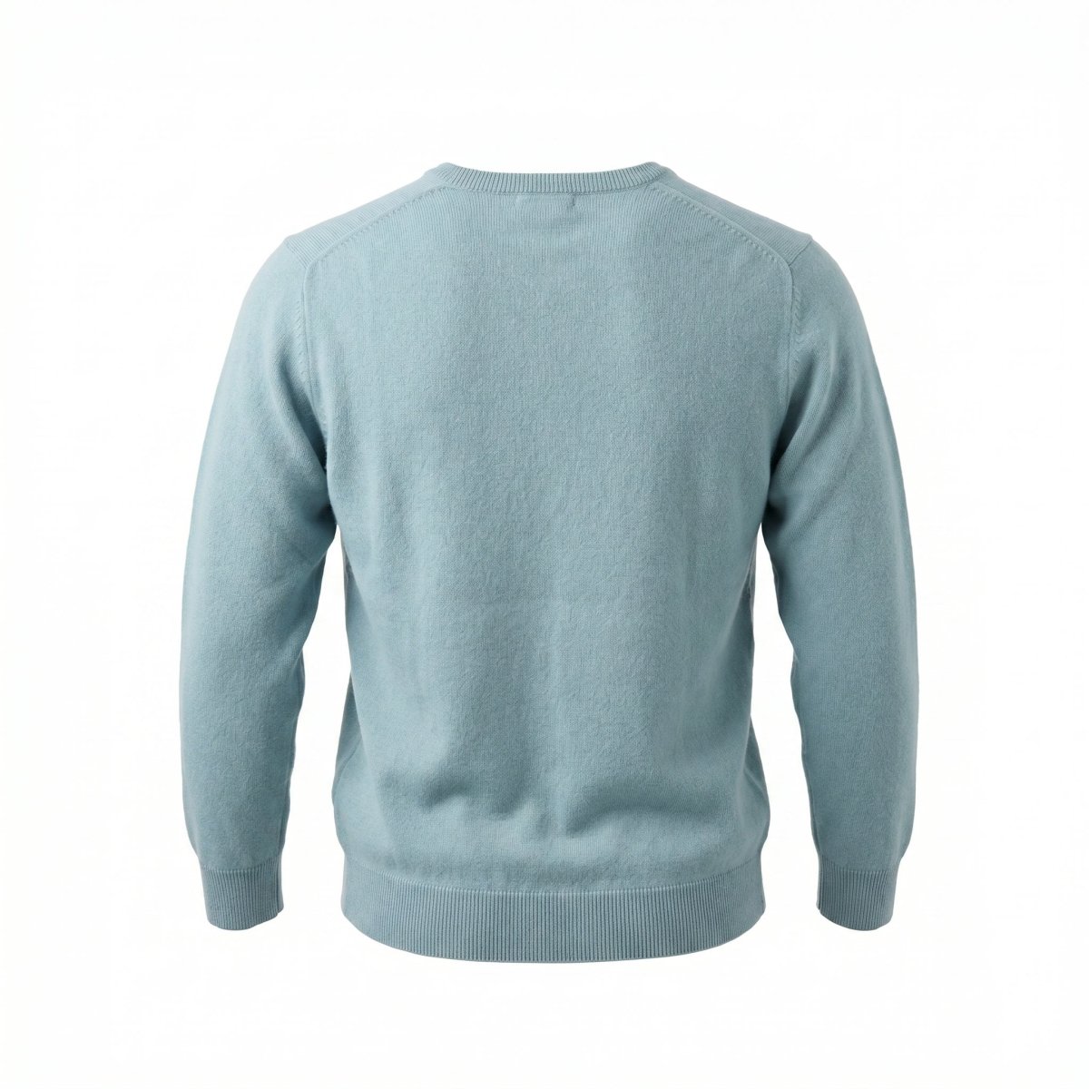 Men's Dunedin Cashmere 100% Cashmere V - Neck Jumper - Ultramarine - Heritage Of Scotland - S