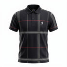 Men's Full Check Polo Shirt – Navy | Smart Casual Scotland Polo - Heritage Of Scotland - S