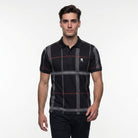 Men's Full Check Polo Shirt – Navy | Smart Casual Scotland Polo - Heritage Of Scotland - S