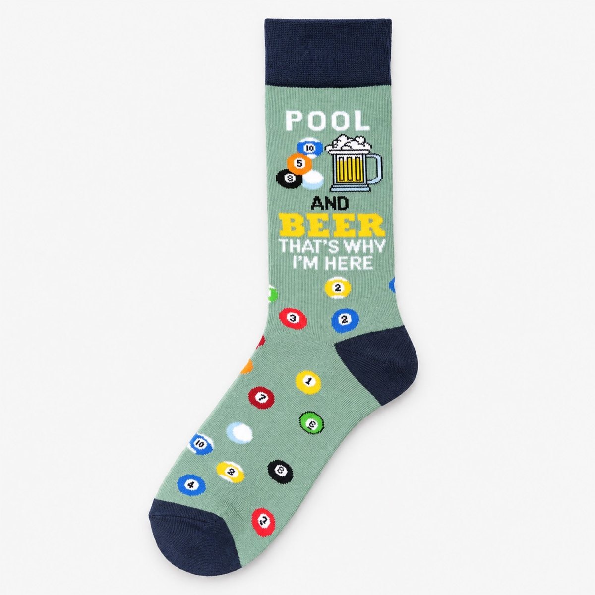 Men’s Luxury Bamboo Socks – Soft, Breathable & Stylish Everyday Comfort - POOL AND BEER GREEN - Heritage Of Scotland -
