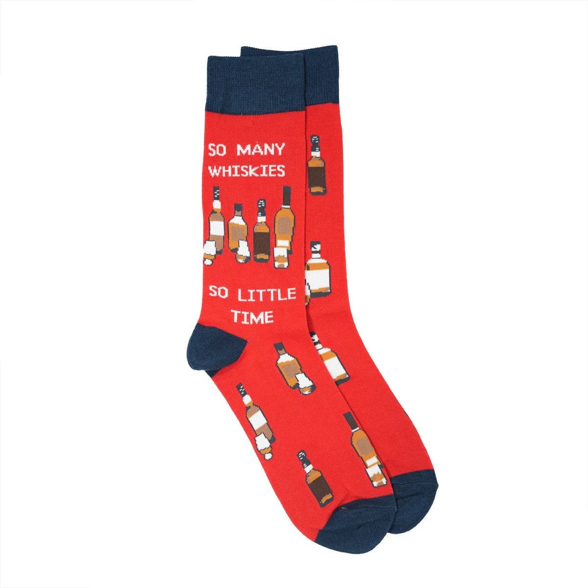 Men’s Luxury Bamboo Socks – Soft, Breathable & Stylish Everyday Comfort - SO MANY WHISKY RED - Heritage Of Scotland - 