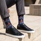 Men’s Luxury Bamboo Socks – Soft, Breathable & Stylish Everyday Comfort - WHISKY NAVY - Heritage Of Scotland -
