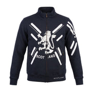 Men’s Navy Scotland Lion Rampant Full Zip Top - Heritage Of Scotland - S