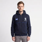 Men’s Navy Scotland Lion Rampant Zip Fleece Hoodie - Heritage Of Scotland - M