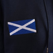 Men’s Navy Scotland Lion Rampant Zip Fleece Hoodie - Heritage Of Scotland - M