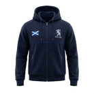 Men’s Navy Scotland Lion Rampant Zip Fleece Hoodie - Heritage Of Scotland - M