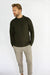 Men's Peregrine Ford Crew Neck Made In England Olive - Heritage Of Scotland - OLIVE