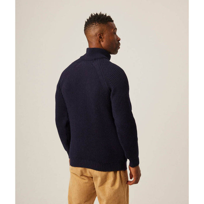 Mens Peregrine Ford Zip Neck Navy - Heritage Of Scotland - NAVY