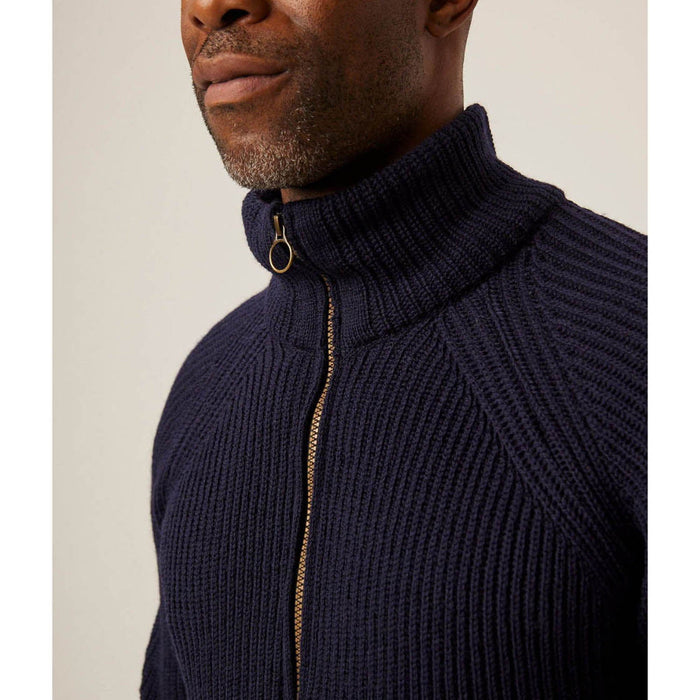 Mens Peregrine Ford Zip Neck Navy - Heritage Of Scotland - NAVY