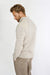 Men's Peregrine Foxton Zip Neck Made In England Oatmeal - Heritage Of Scotland - OATMEAL