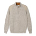 Men's Peregrine Foxton Zip Neck Made In England Oatmeal - Heritage Of Scotland - OATMEAL