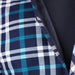 Men’s Plaid Velour Lined Check Shirt – Navy Check Warm Button - Up - Heritage Of Scotland - NAVY CHECK