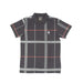 Mens Polo Shirt Full Check Navy - Heritage Of Scotland - NAVY