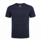 Men's Scotland Cow Embossed T-Shirt Navy - Heritage Of Scotland - S