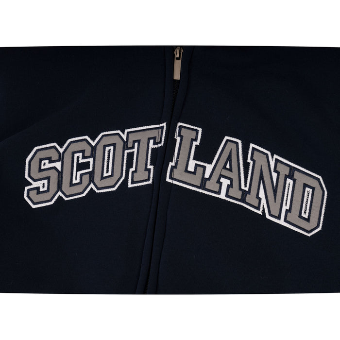 Mens Scotland Emb Hooded Top - Heritage Of Scotland - NAVY/GREY