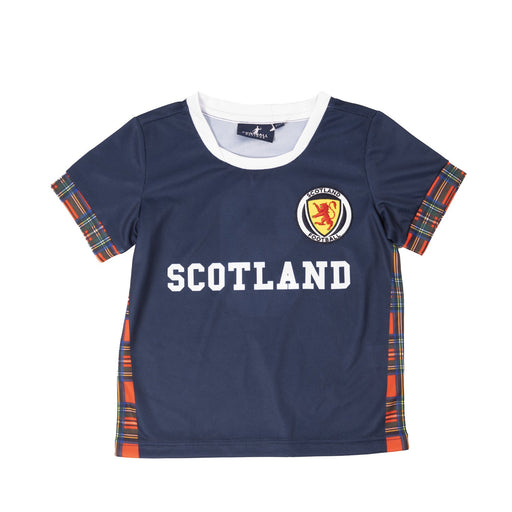 Mens Scotland Football Shirt - Heritage Of Scotland - NAVY/RED