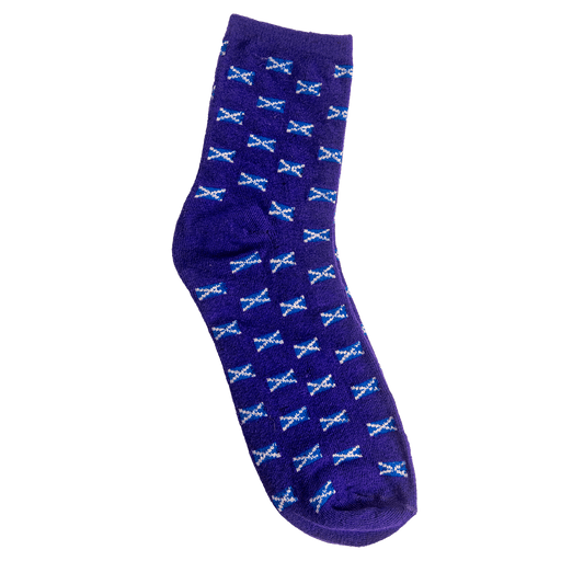 Men’s Scottish Socks – Nessie, Saltire or Multi Flag (UK 6–11) - Heritage Of Scotland - Multi Saltire