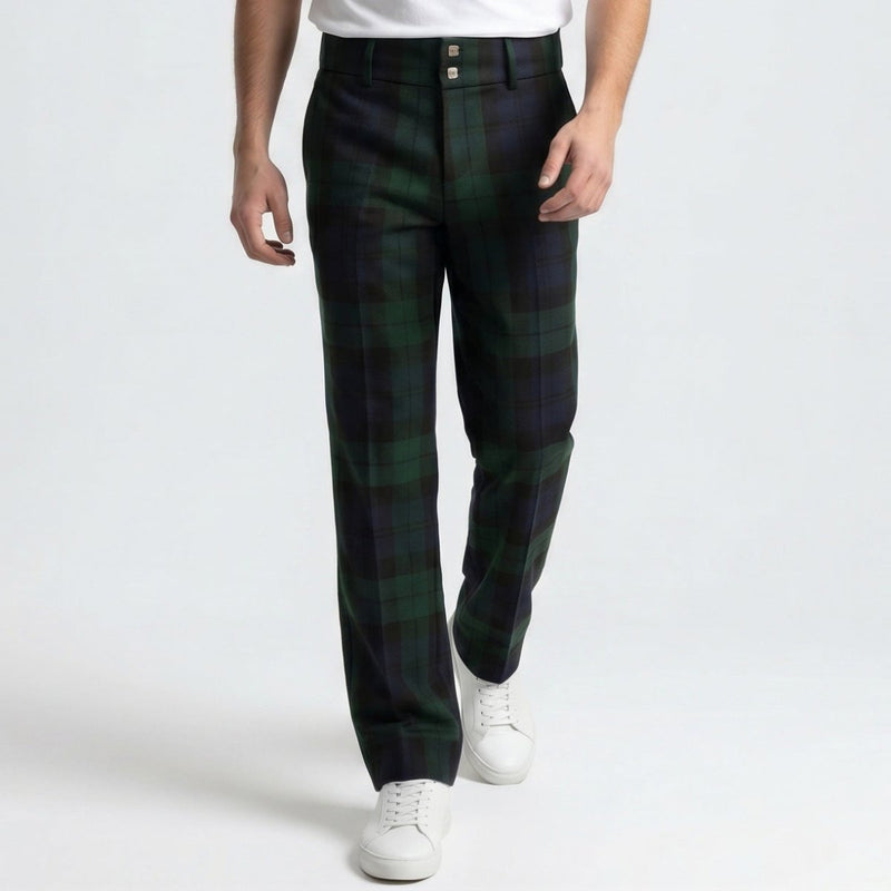 Men's Tartan Trews Trousers Black Watch - Heritage Of Scotland - Black Watch
