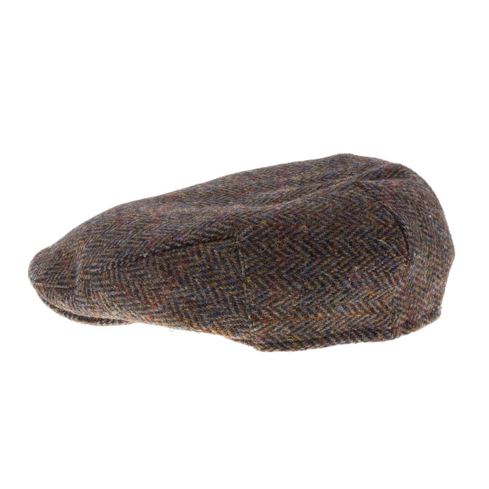 Men's Tweed Stornoway Y02 Flat Cap 2013 Brown Check - Heritage Of Scotland - 2013 BROWN CHECK