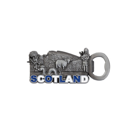 Metal Bottle Opener Magnet - Scot Icons - Heritage Of Scotland - NA