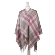 Mini Me Children’s Cape Edinburgh Lambswool Artillery Check Light Pink - Heritage Of Scotland - ARTILLERY CHECK LIGHT PINK