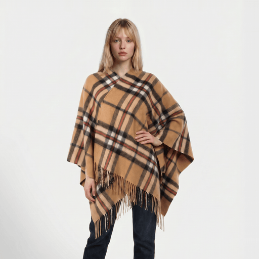 Mini Me Children’s Cape Edinburgh Lambswool - Exploded Thomson Camel - Heritage Of Scotland - EXPLODED THOMSON CAMEL