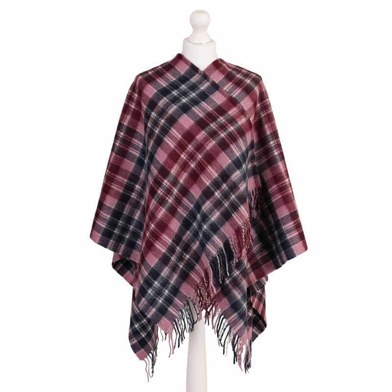 Mini Me Children’s Cape Edinburgh Lambswool - Macdonald Purple Mix - Heritage Of Scotland - MACDONALD PURPLE MIX