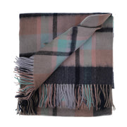 Mini Me Children’s Cape Edinburgh Lambswool Myriad Check - Navy/Greige/Light Blue - Heritage Of Scotland - Myriad Check - Navy/Greige/Light Blue