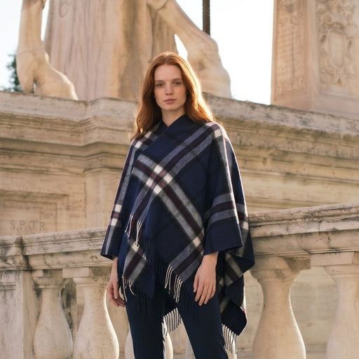 Mini Me Children’s Cape Edinburgh Lambswool - Thomson Navy - Heritage Of Scotland - THOMSON NAVY