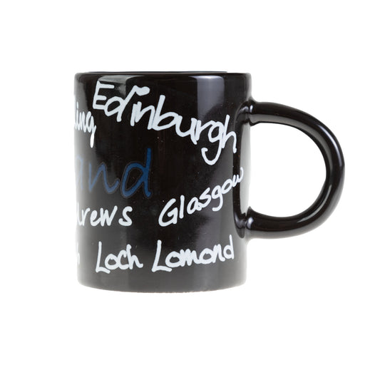 Mini Mug - Black - Grafitti - Heritage Of Scotland - NA