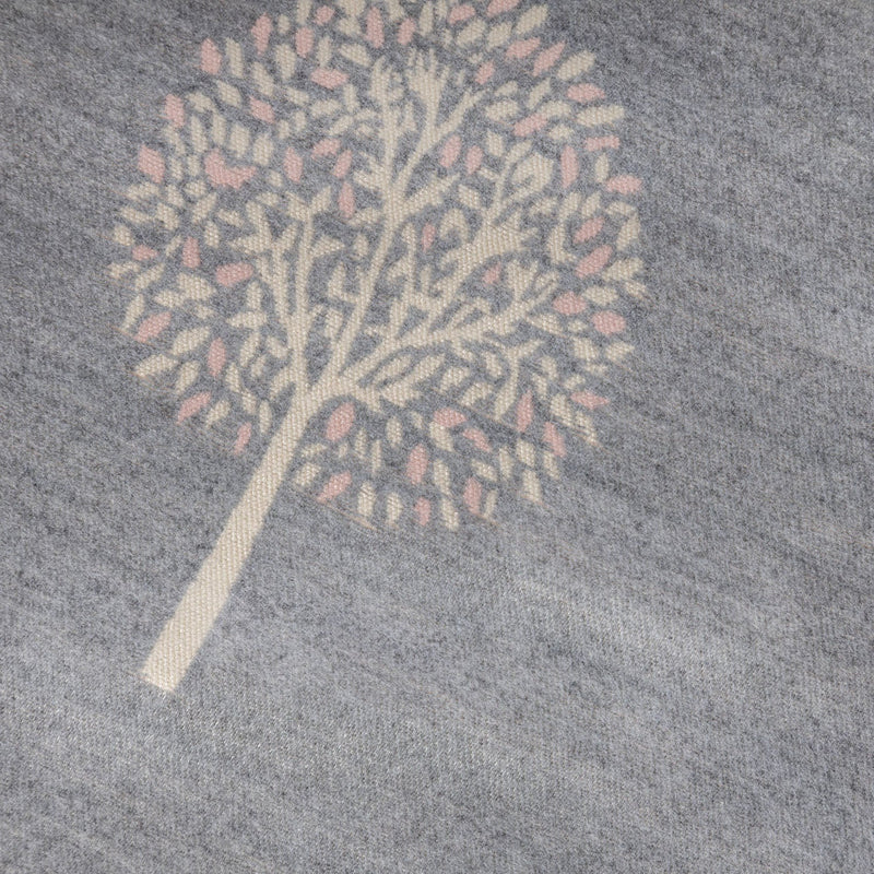 Mini Tree Super Soft Stole - Heritage Of Scotland - GREY/PINK