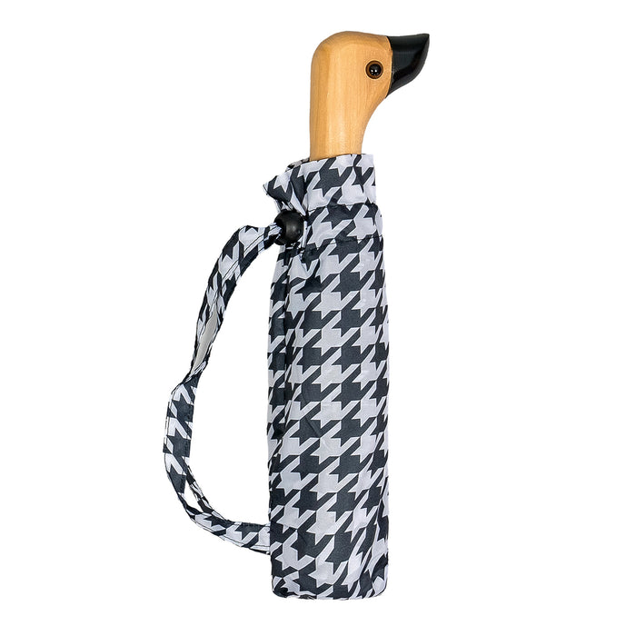 Monochrome Duck Handle Umbrella Mini - Heritage Of Scotland - NA