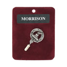 Morrison Clan Badge, Kilt Pin, Lapel Pin, Cufflinks, Keyring/Key Fob & Gift Set — Fine Pewter by Art Pewter — Made in Scotland (Shiny Finish) - Heritage Of Scotland - Lapel Pin