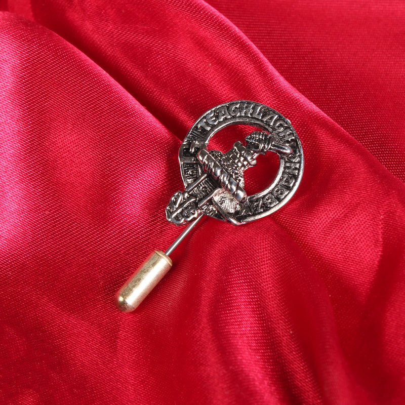 Morrison Clan Badge, Kilt Pin, Lapel Pin, Cufflinks, Keyring/Key Fob & Gift Set — Fine Pewter by Art Pewter — Made in Scotland (Shiny Finish) - Heritage Of Scotland - Lapel Pin