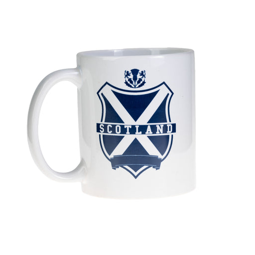 Mug White - Scotland Shield - Heritage Of Scotland - WHITE