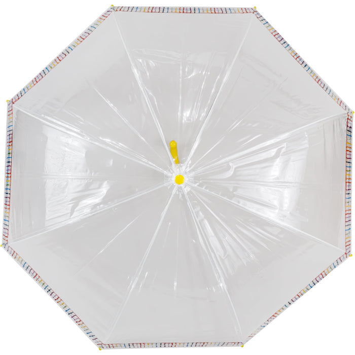 Multicoloured Check Border Dome Umbrella - Heritage Of Scotland - N/A
