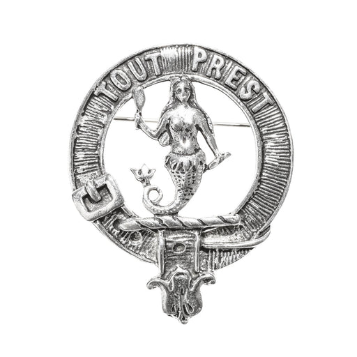 Murray Clan Badge, Kilt Pin, Lapel Pin, Cufflinks, Keyring/Key Fob & Gift Set — Fine Pewter by Art Pewter — Made in Scotland (Shiny Finish) - Heritage Of Scotland - Badge