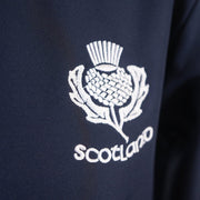 Navy Scotland Thistle Zip Softshell Jacket for Women - Heritage Of Scotland - S