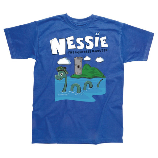 Nessie Castle Children's T - Shirt - Heritage Of Scotland - CERISE
