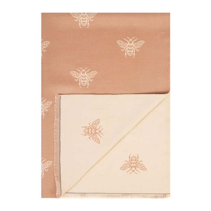 New Bee Super Soft Stole Light Beige/Cream - Heritage Of Scotland - LIGHT BEIGE/CREAM