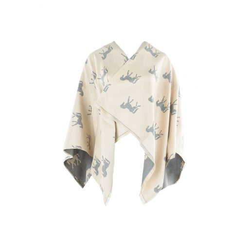 New Horse Super Soft Cape Cream/Light Grey - Heritage Of Scotland - CREAM/LIGHT GREY