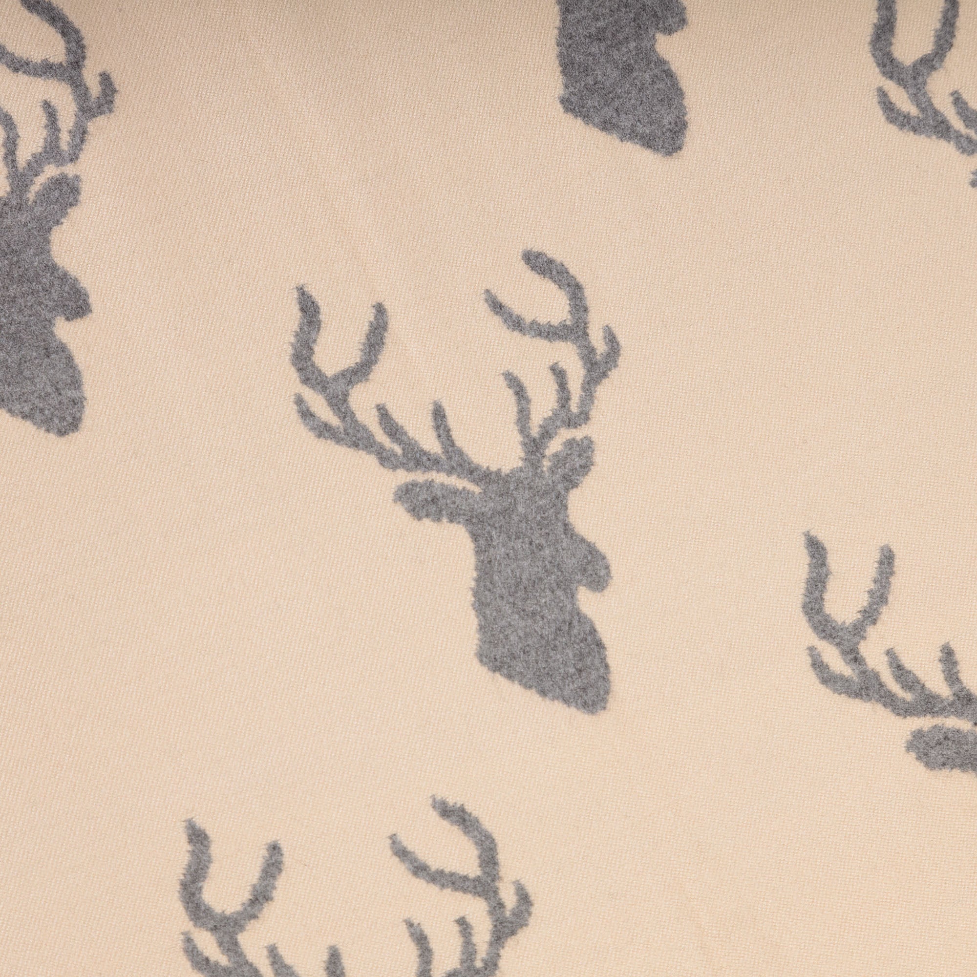 New Stag Super Soft Stole Cream/Light Grey - Heritage Of Scotland - CREAM/LIGHT GREY