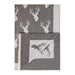 New Stag Super Soft Stole Dark Grey/Light Grey - Heritage Of Scotland - DARK GREY/LIGHT GREY