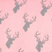 New Stag Super Soft Stole Deep Pink/Dark Grey - Heritage Of Scotland - DEEP PINK/DARK GREY
