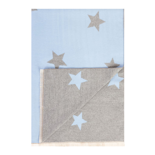 New Star Super Soft Stole Light Blue/Light Grey - Heritage Of Scotland - LIGHT BLUE/LIGHT GREY