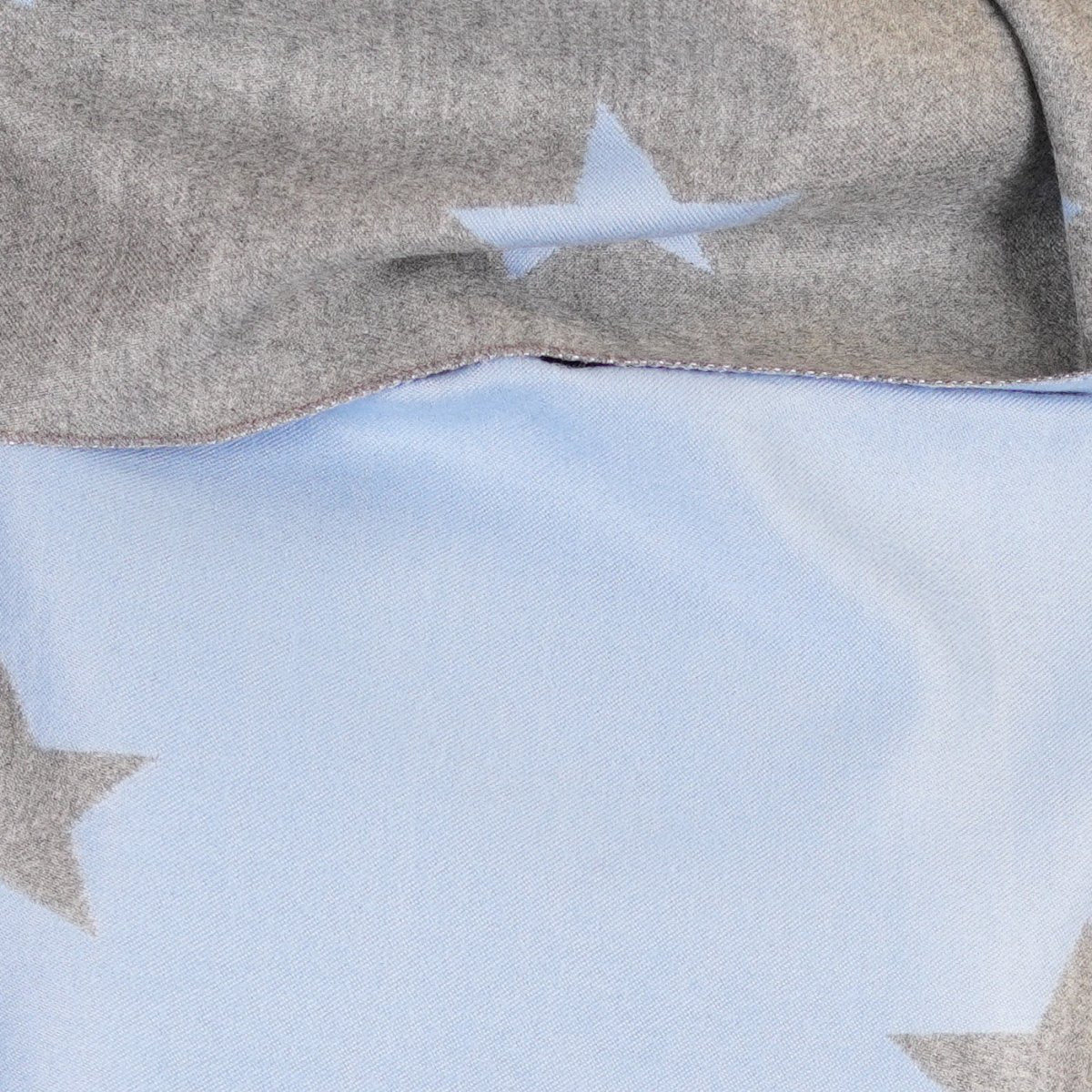 New Star Super Soft Stole Scarf – Bright Blue & Light Grey - Heritage Of Scotland - LIGHT BLUE/LIGHT GREY / One Size